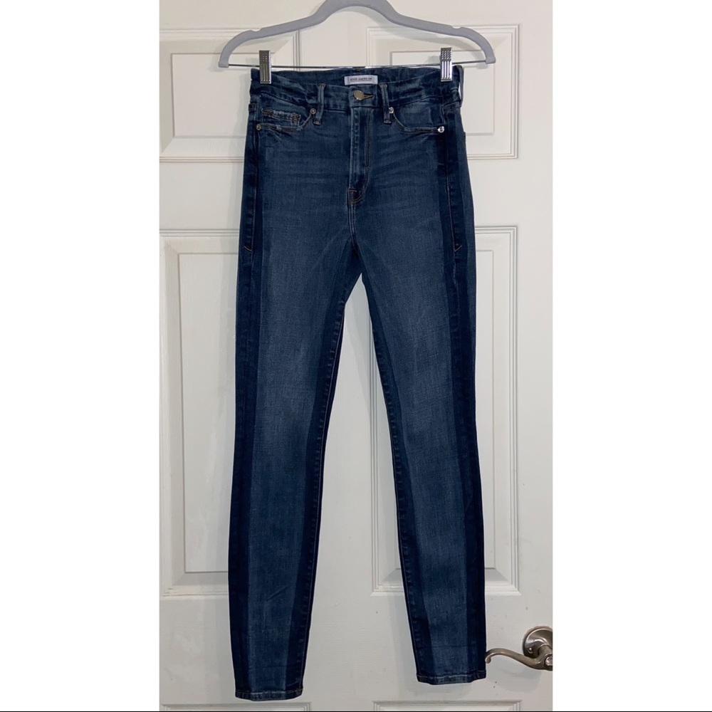 Good American Good Waist Blue108 High Rise Skinny Jeans - Size 0